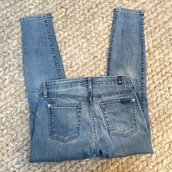 Medium blue cropped skinny jeans - Picture 2 of 2